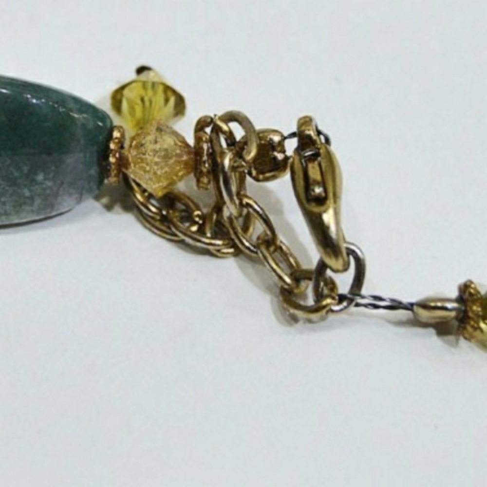 Natural Multi-Colored Stone Beaded Necklace - Picture 4 of 13